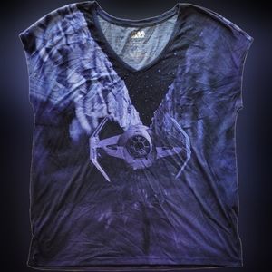 Star Wars x Rock & Republic V-Neck Sleeveless Muscle T-Shirt - Medium - EUC